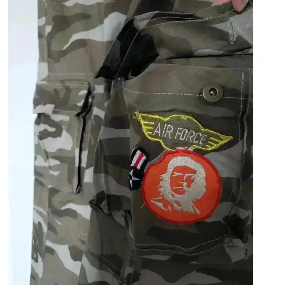 Mens Army Green Camo Cargo Pants Size 32